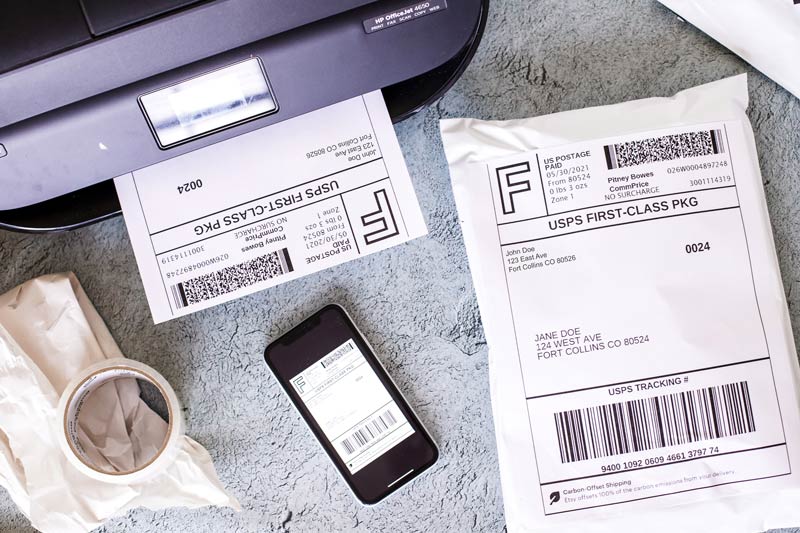 8.5″ x 11″ Full Sheet Labels – Center Back Slit