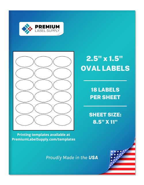 2.5″ x 1.5″ Oval Labels